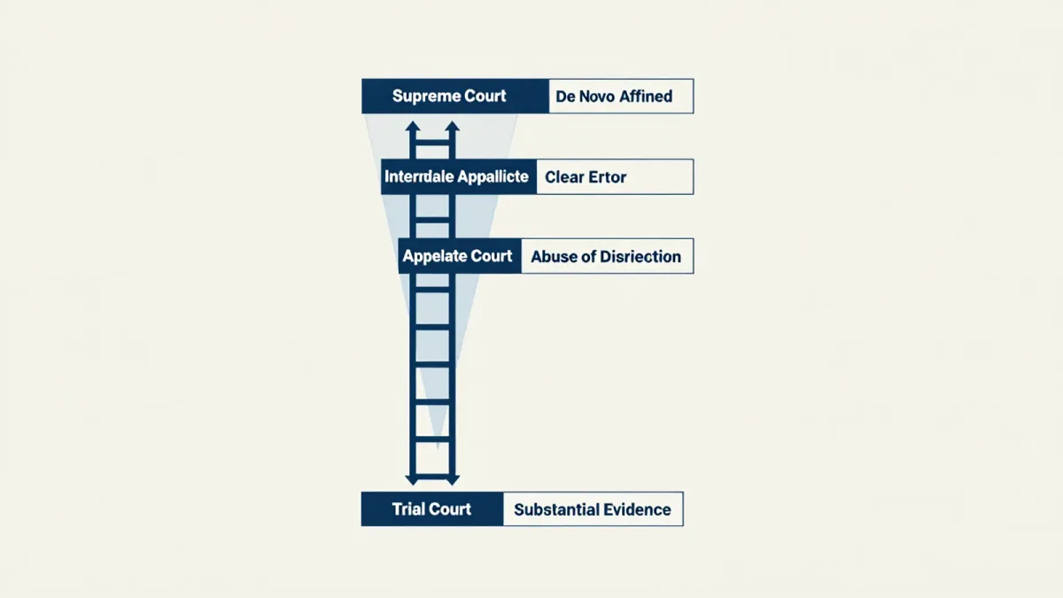 How appeals work, and what a standard of review actually decides