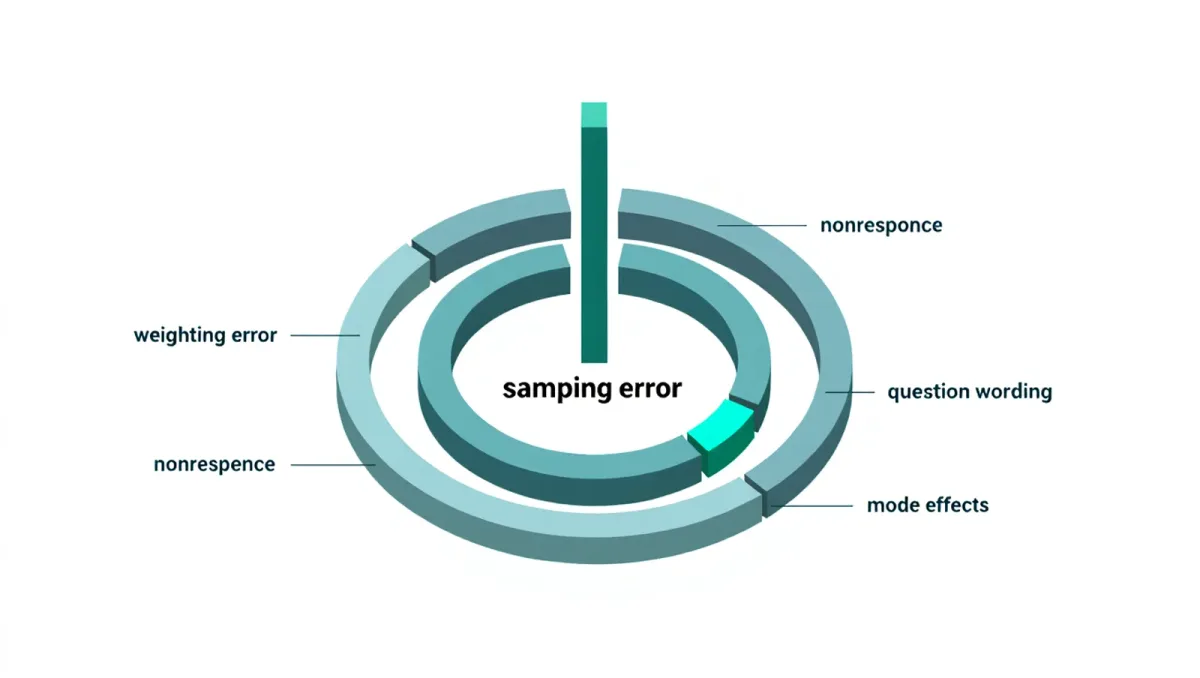 The Margin of Error Is the Least of a Survey's Problems