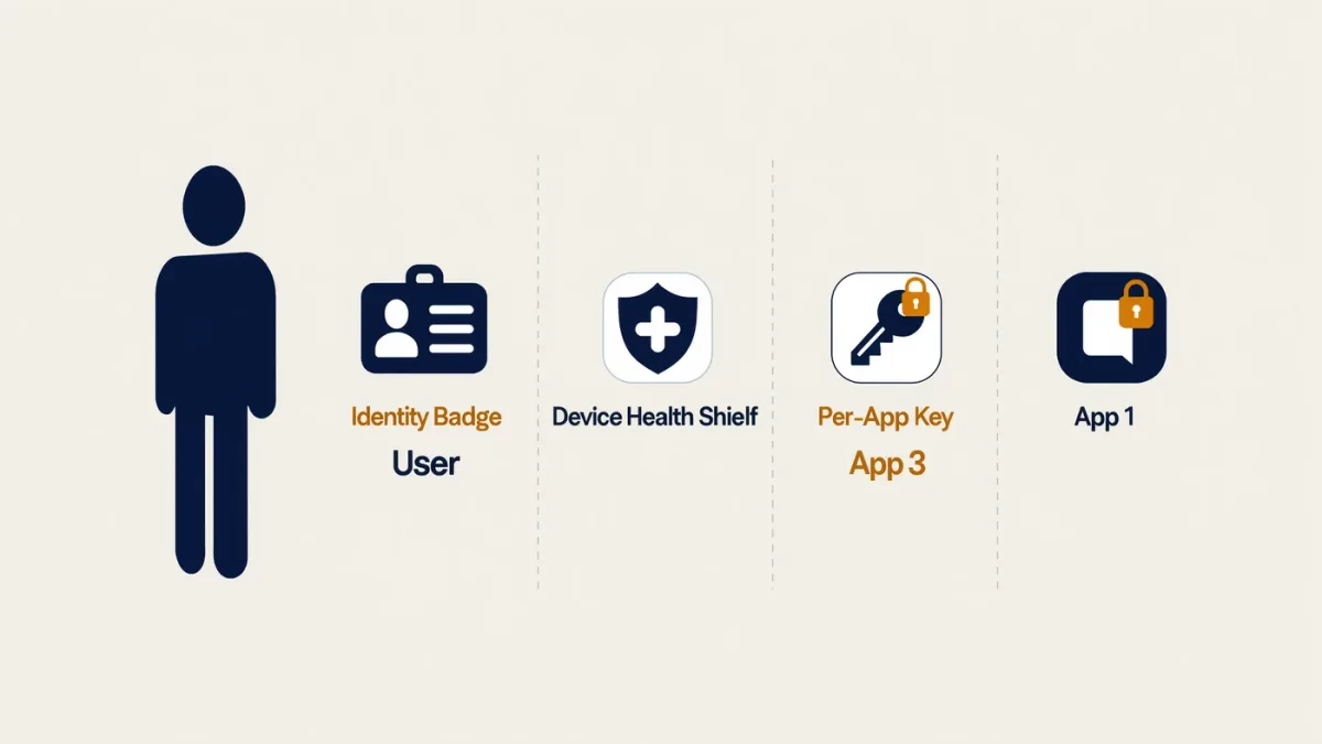 Multiple locked doors between users and each application