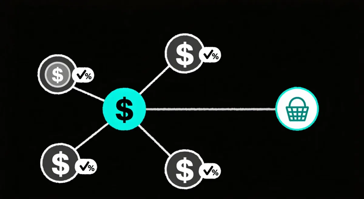 Flat infographic of Gulf currency pegs to the dollar