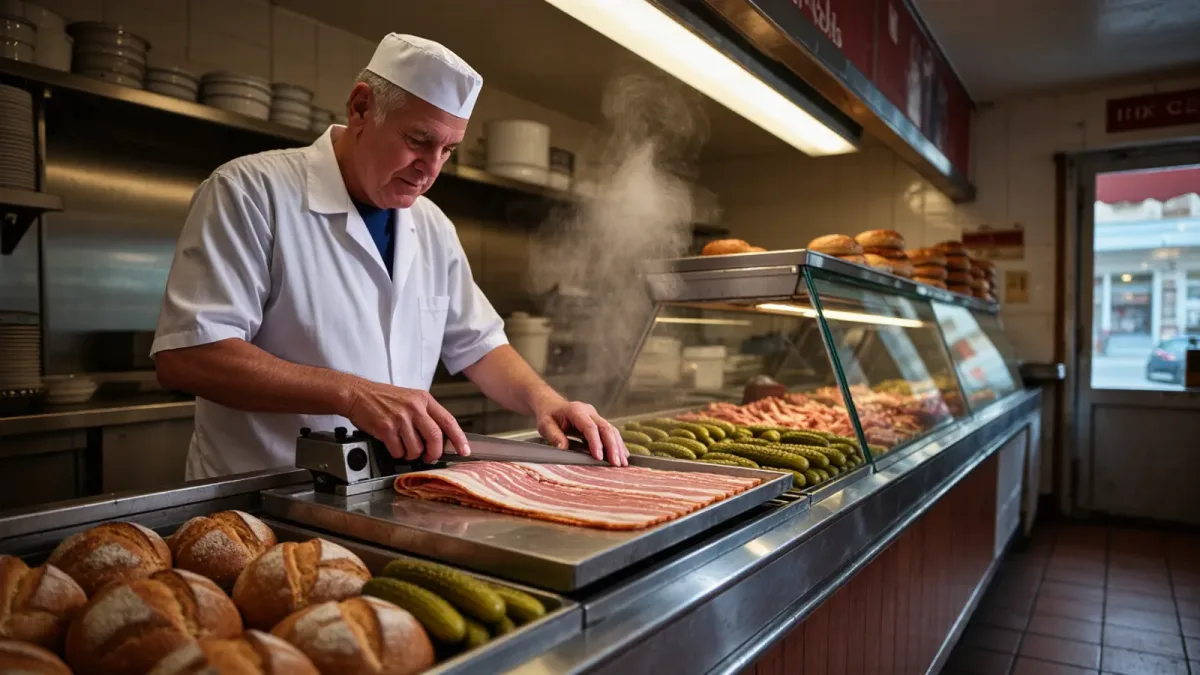 How the New York deli sandwich got its architecture: a short history in three counters