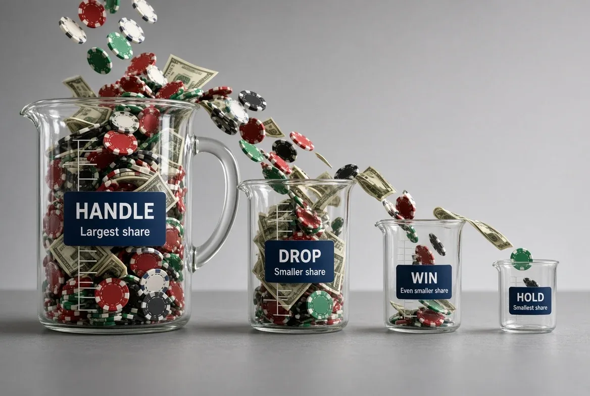Handle, Drop, Win and Hold: How Casino Revenue Is Reported