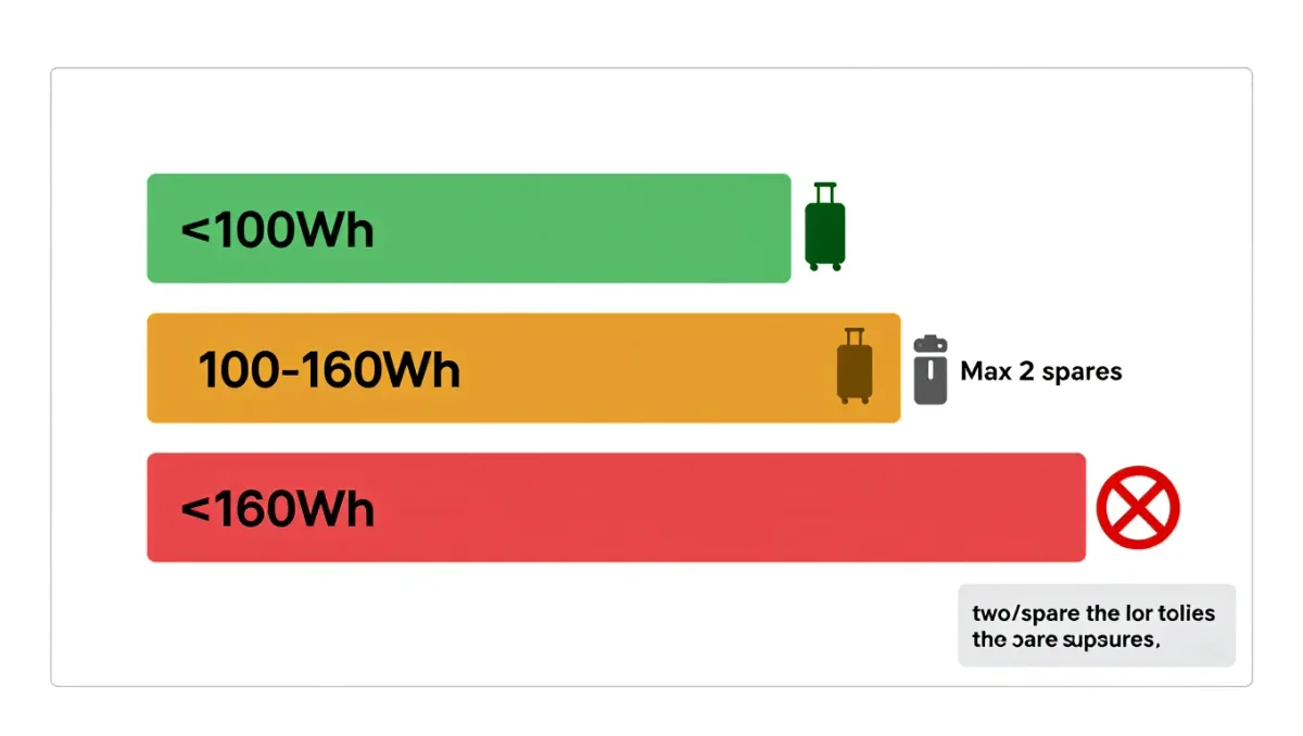 Power Banks and Lithium Batteries on Planes: The 100Wh Rule, the 160Wh Ceiling, and the New Onboard-Use Bans
