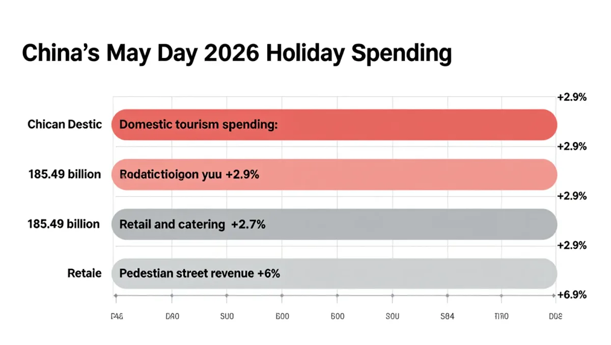 China's May Day Holiday Spending Rose 2.9 Percent to ¥185.49 Billion — but Travelers Spent Less per Trip
