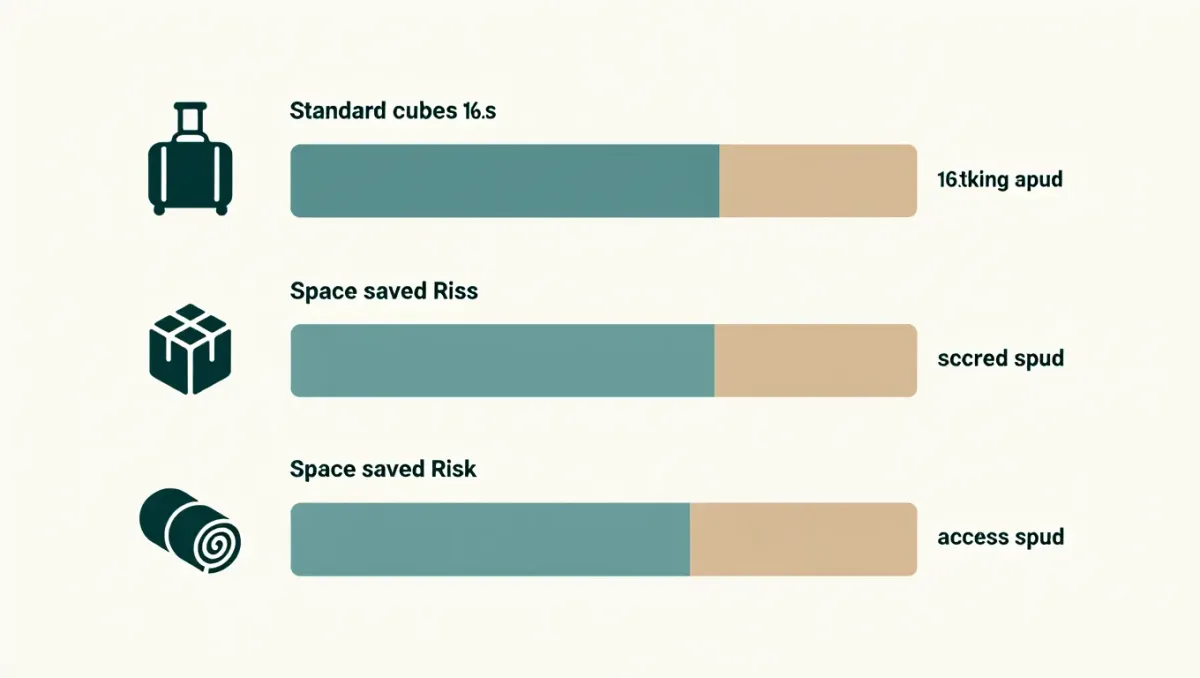 Packing cubes vs compression cubes vs rolling: what each method actually buys you