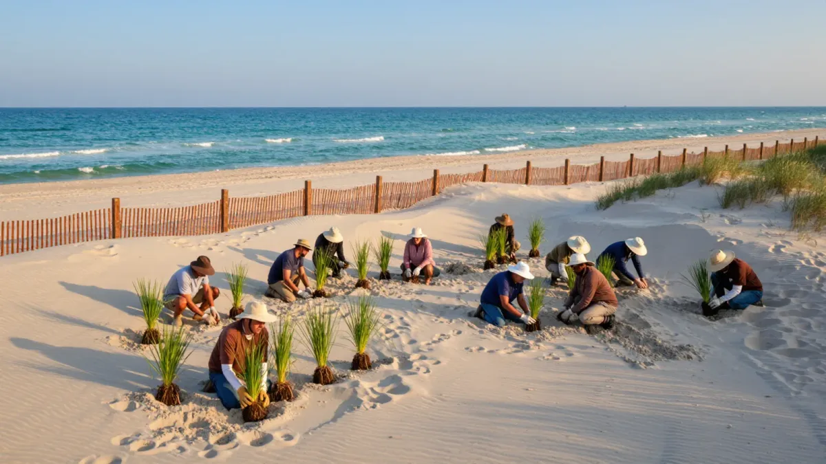 Avon's $7.7 Million Beach Fill Is Done — Now Dare County Is Planting It Green