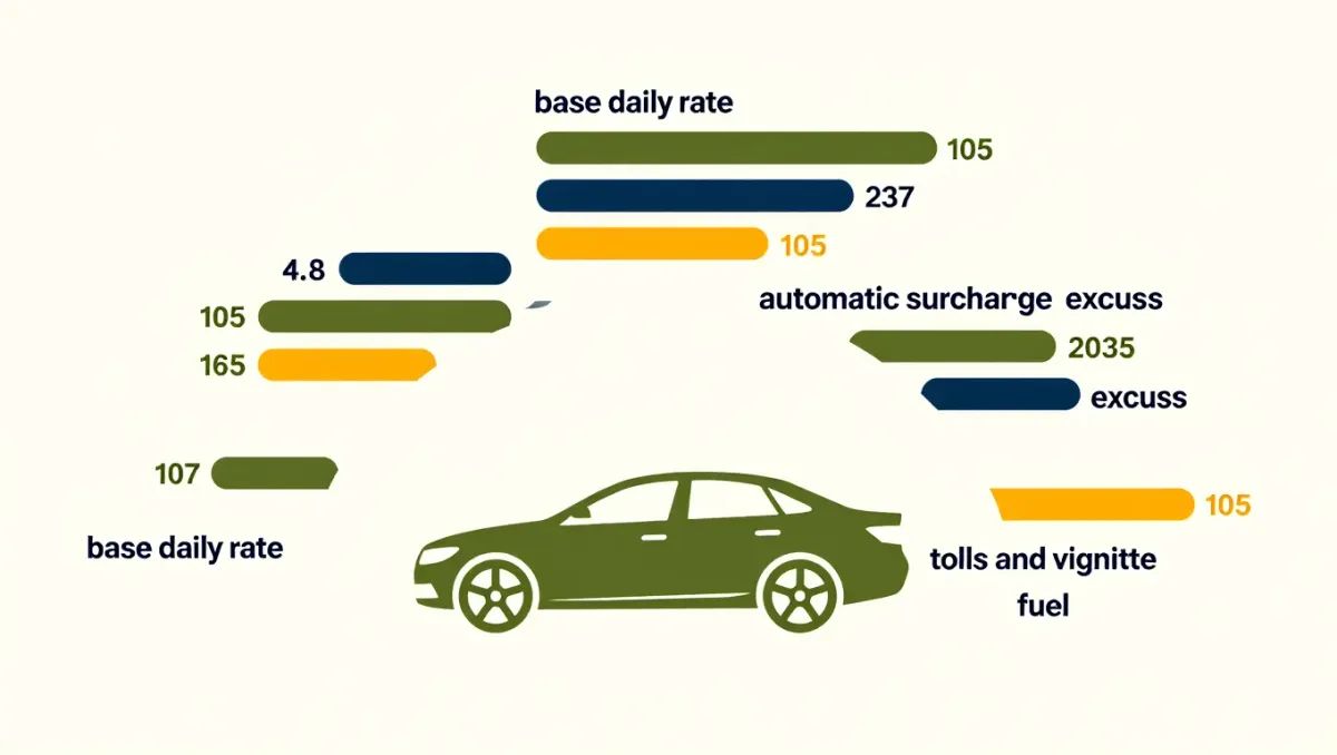 Renting a car in Europe for the first time: the manual, the vignette, and the excess