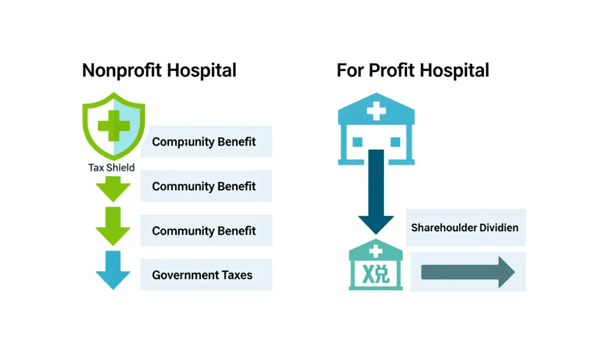 Nonprofit vs For-Profit Hospitals: Who Pays Less Tax and What Communities Get