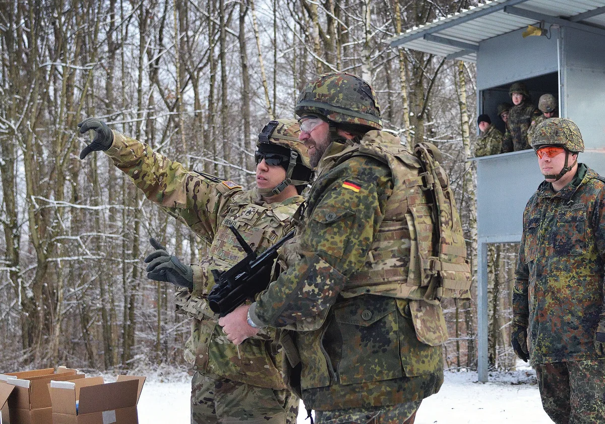 How defense departments police their own ranks, from base patrol to overseas authority