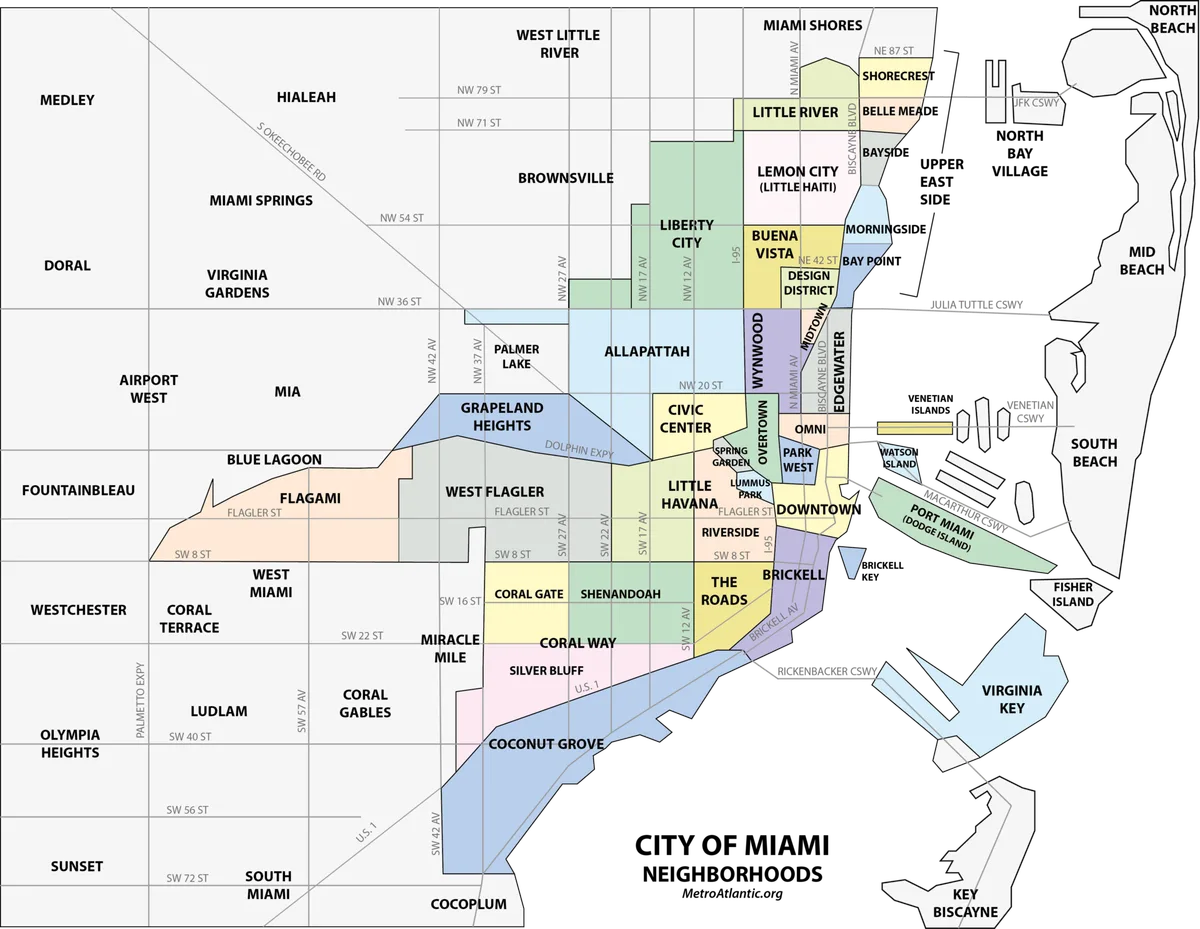 Miami's Neighborhoods: A Map-First Guide for Newcomers