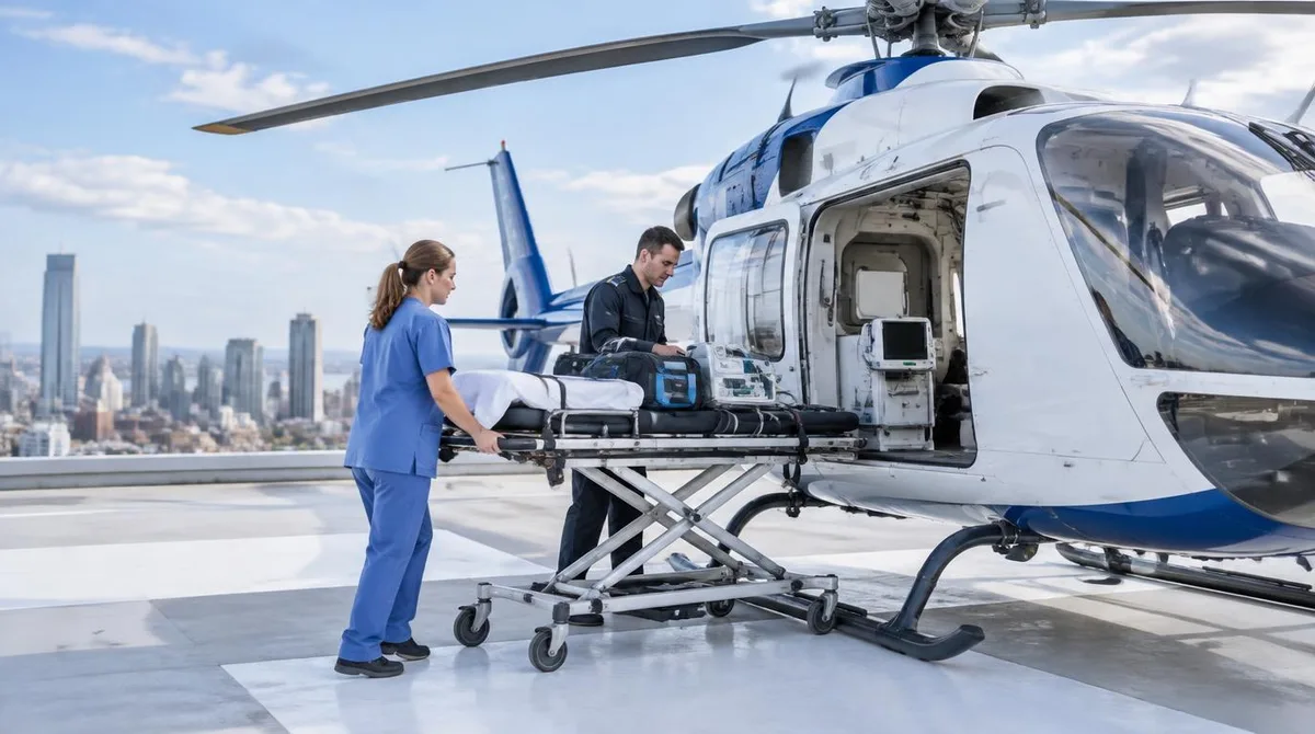 The Air-Medical Crew: Who Flies the Sickest Patients, and What the Ride Costs