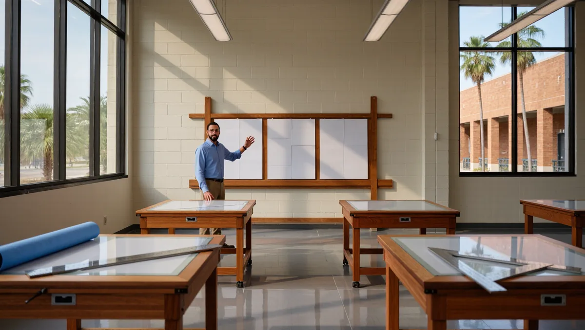 The same classroom, ten years apart: what one TSC architecture story says about the two-year route