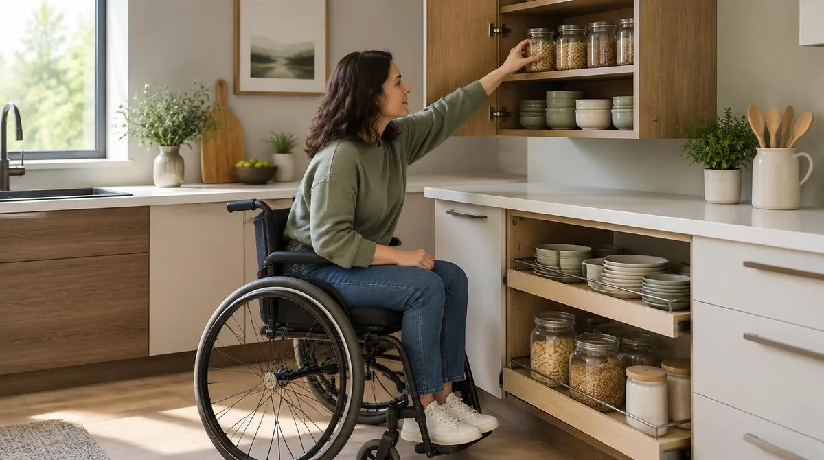 Kitchen Storage for Wheelchair Users: Cabinet and Shelf Placement That Stays in Reach