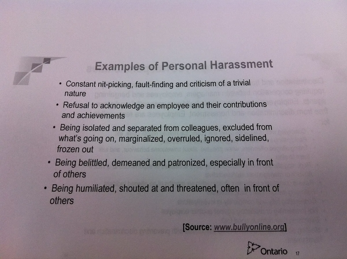 Workplace harassment: what crosses the line and what to do next