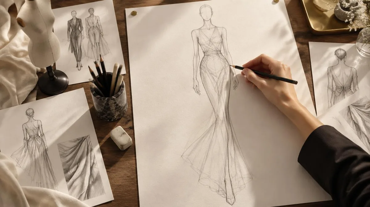 How to draw fashion figures: croquis proportions, step by step