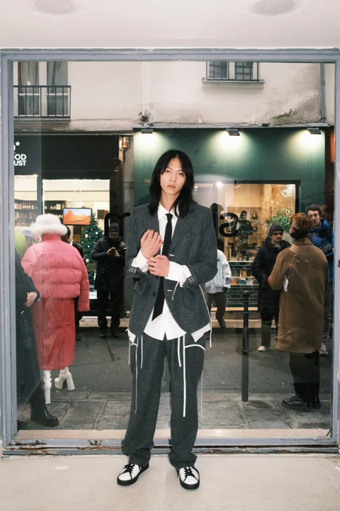 Sulvam. FW23 collection during Paris Fashion Week