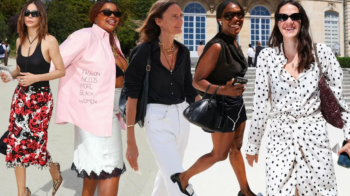 Couture Street Style After Paris: Polka Dots, White Denim, and Heat-Proof Polish