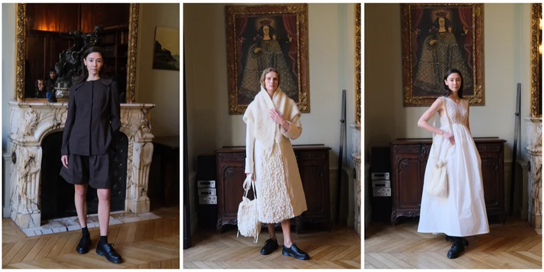 Meruert Tolegen FW 23/24 during Paris Fashion Week