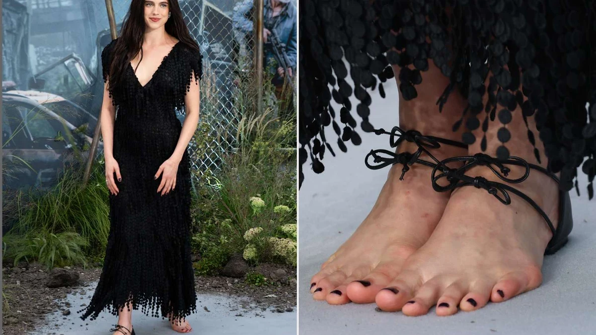 Margaret Qualley’s Chanel Barefoot Sandals Put Runway Risk on the Premiere Carpet