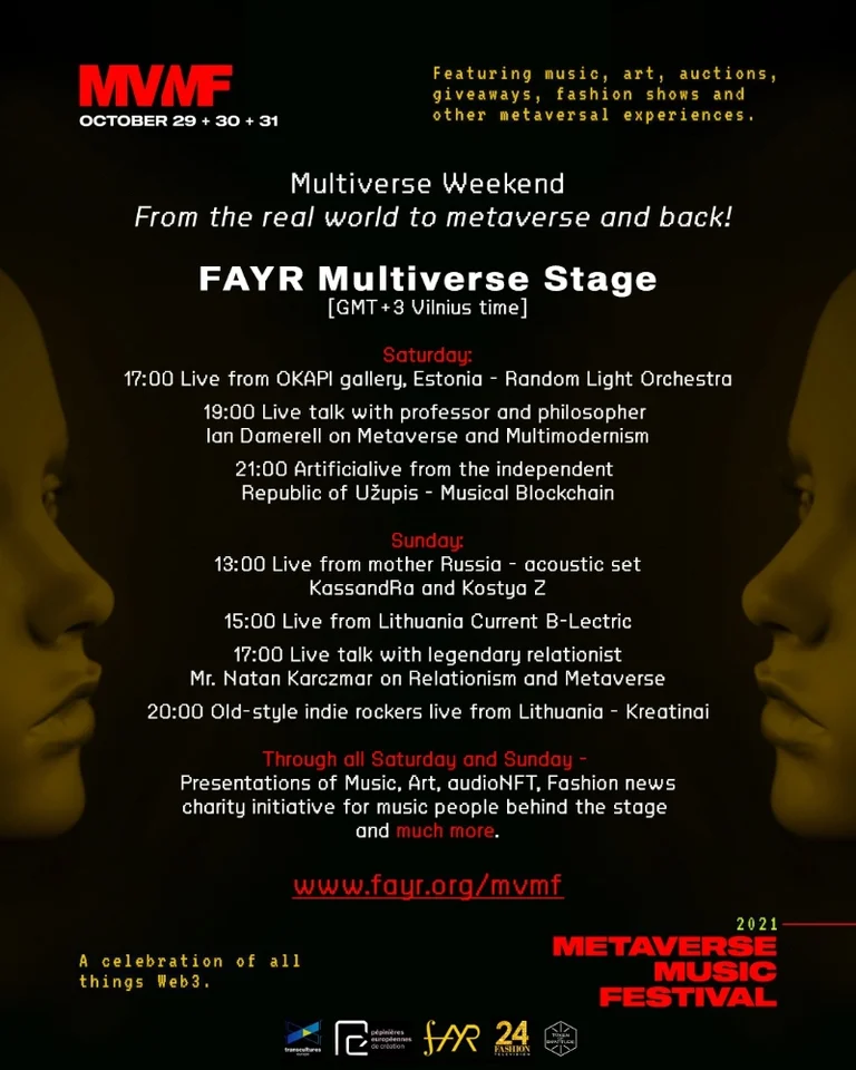 NFT Fashion at MVMF international festival 29-31 October