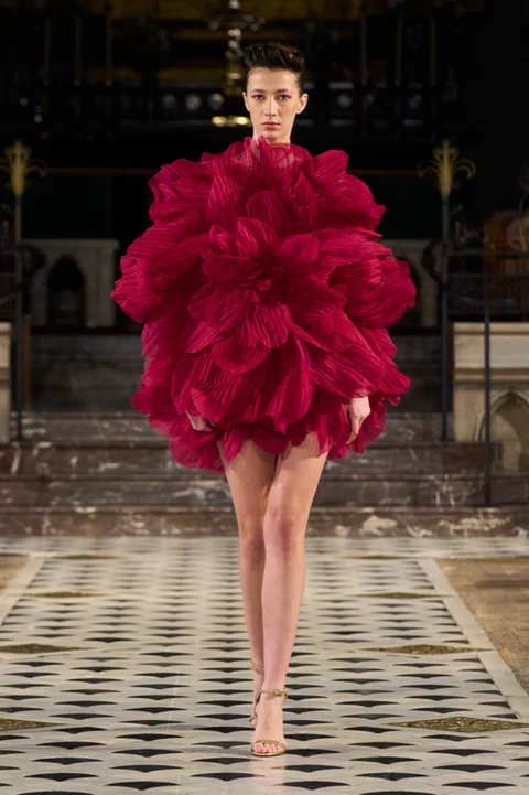 Lena Erziak. SS 2023 during Haute Couture Week.