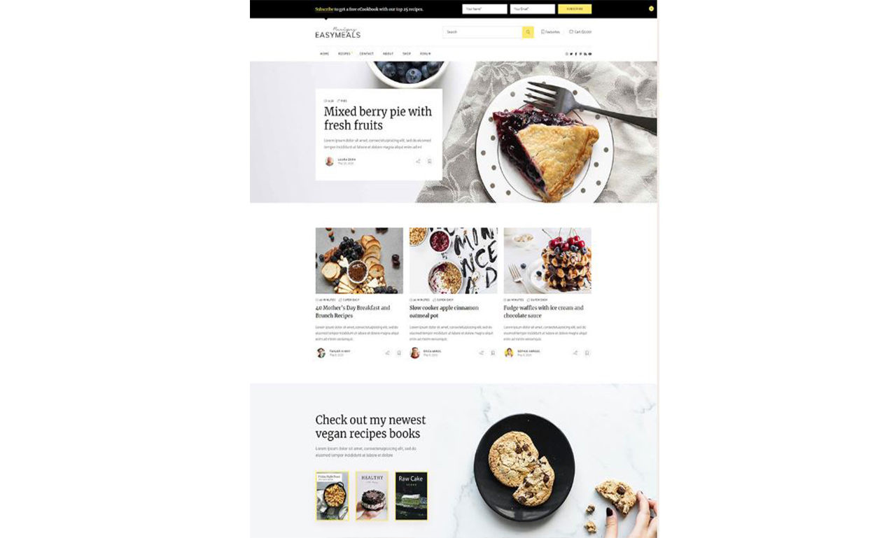 1856I will create a automated recipe wordpress website or a food blog