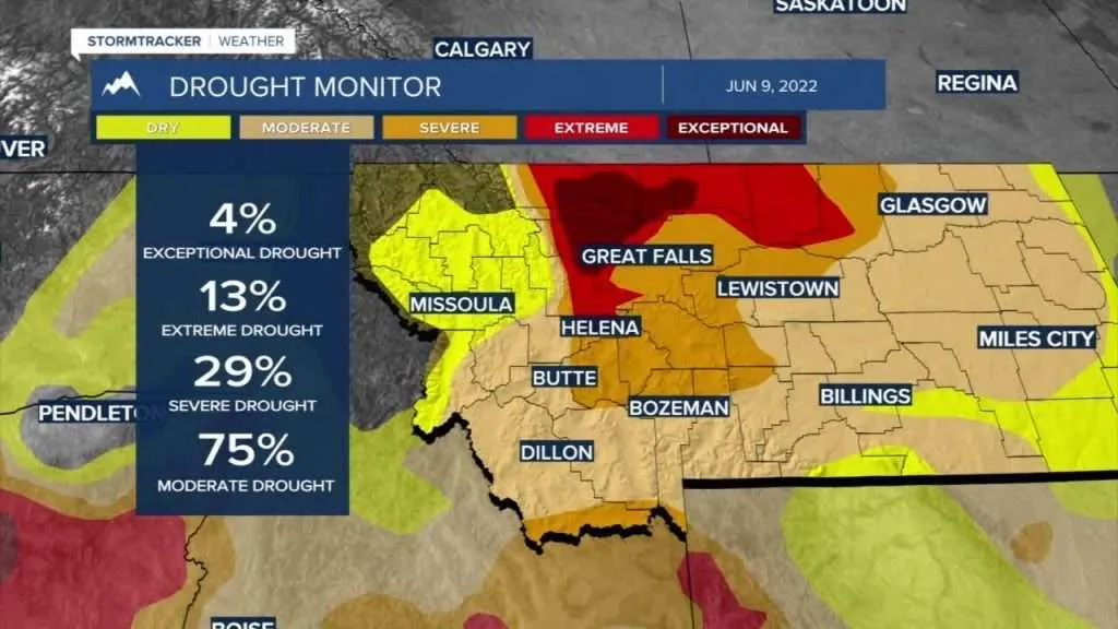 storm tracker - Western Ranch Brokers Drought forecast map