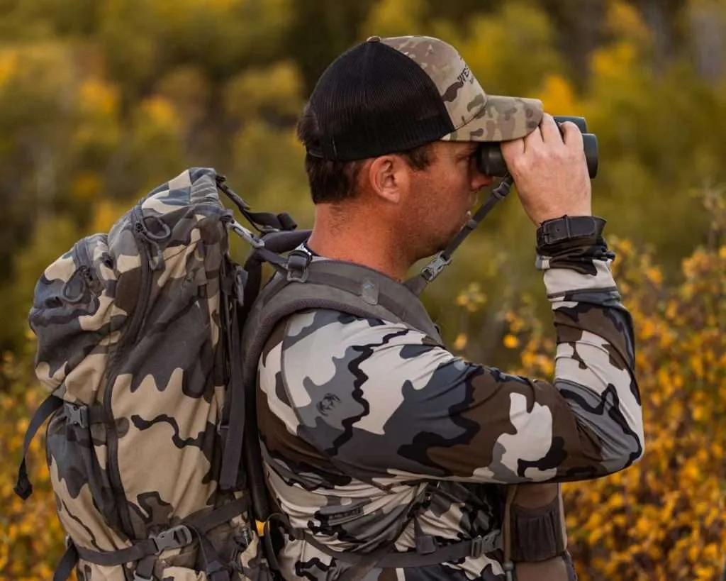 Ranch broker Caleb Campbell hunting elk in Montana