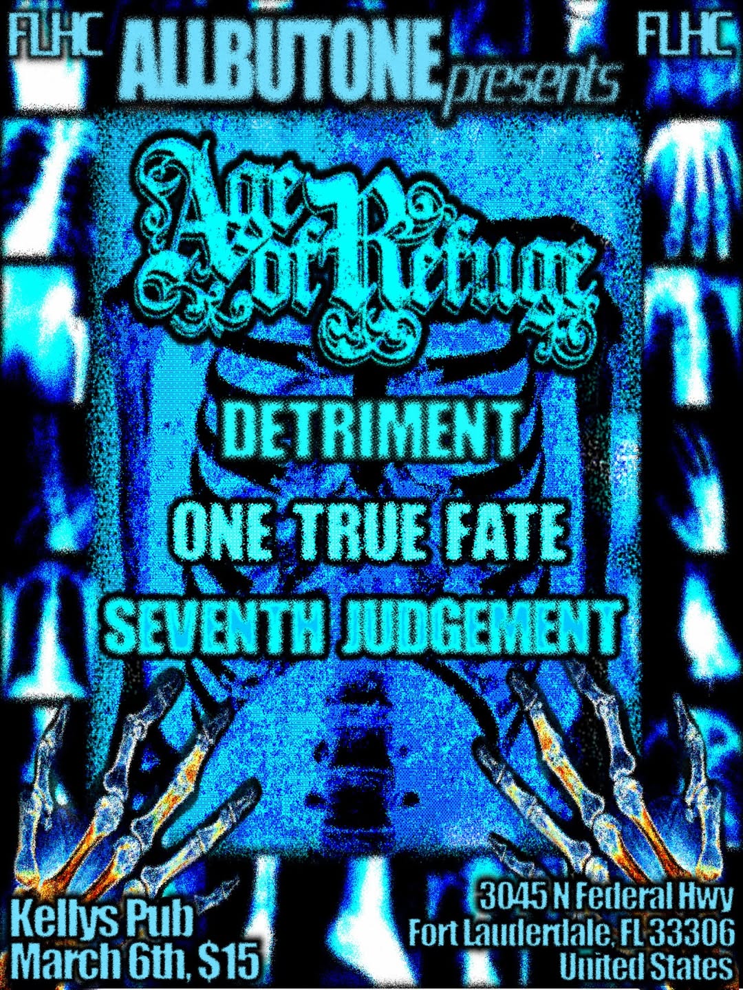 Flyer for Age of Refuge + Detriment +