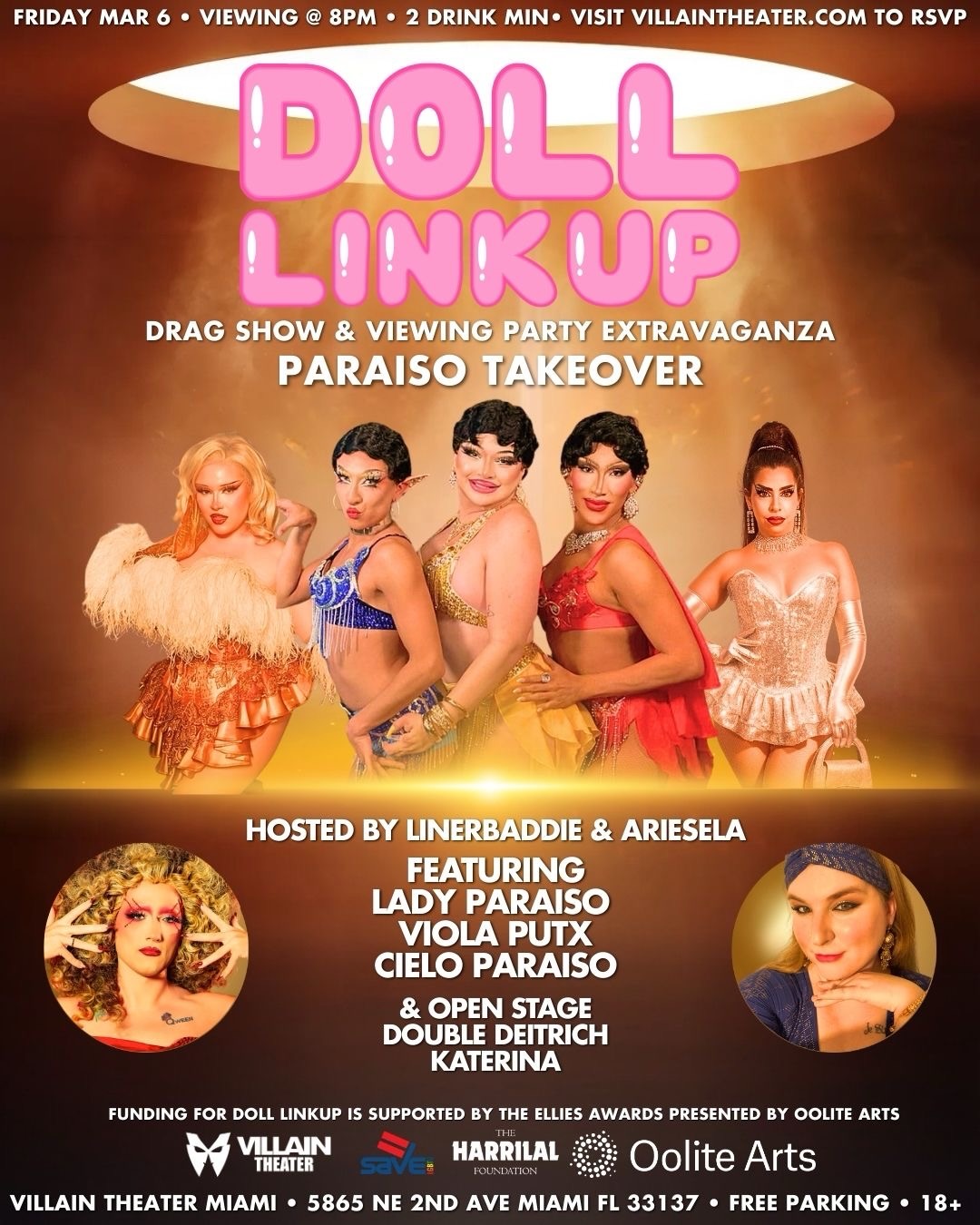 Flyer for Doll Linkup: Women's History Month