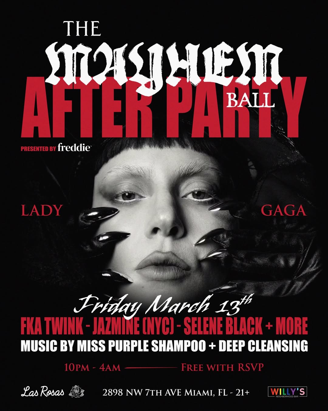 Flyer for The Mayhem Ball After Party
