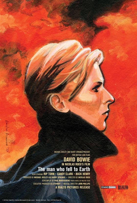Flyer for The Man Who Fell To Earth (1976)