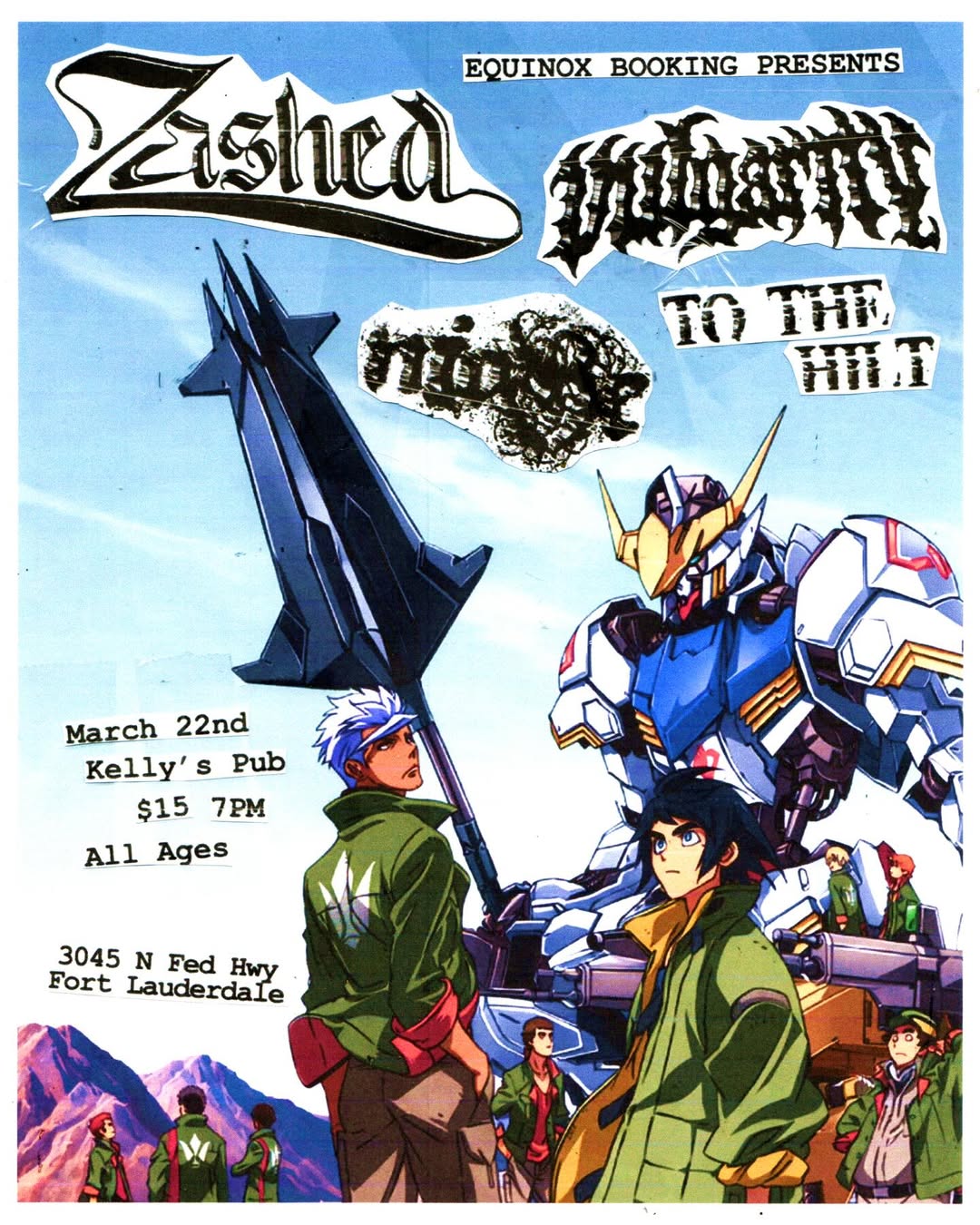 Flyer for Zashed + Vulgarity +
