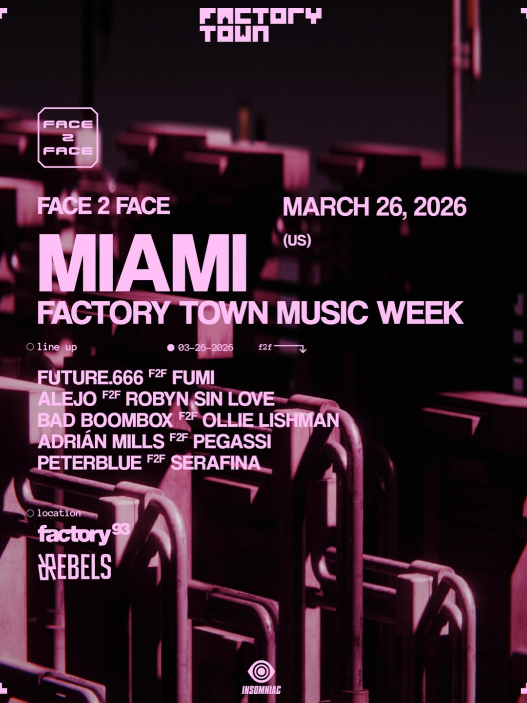 Flyer for Face 2 Face