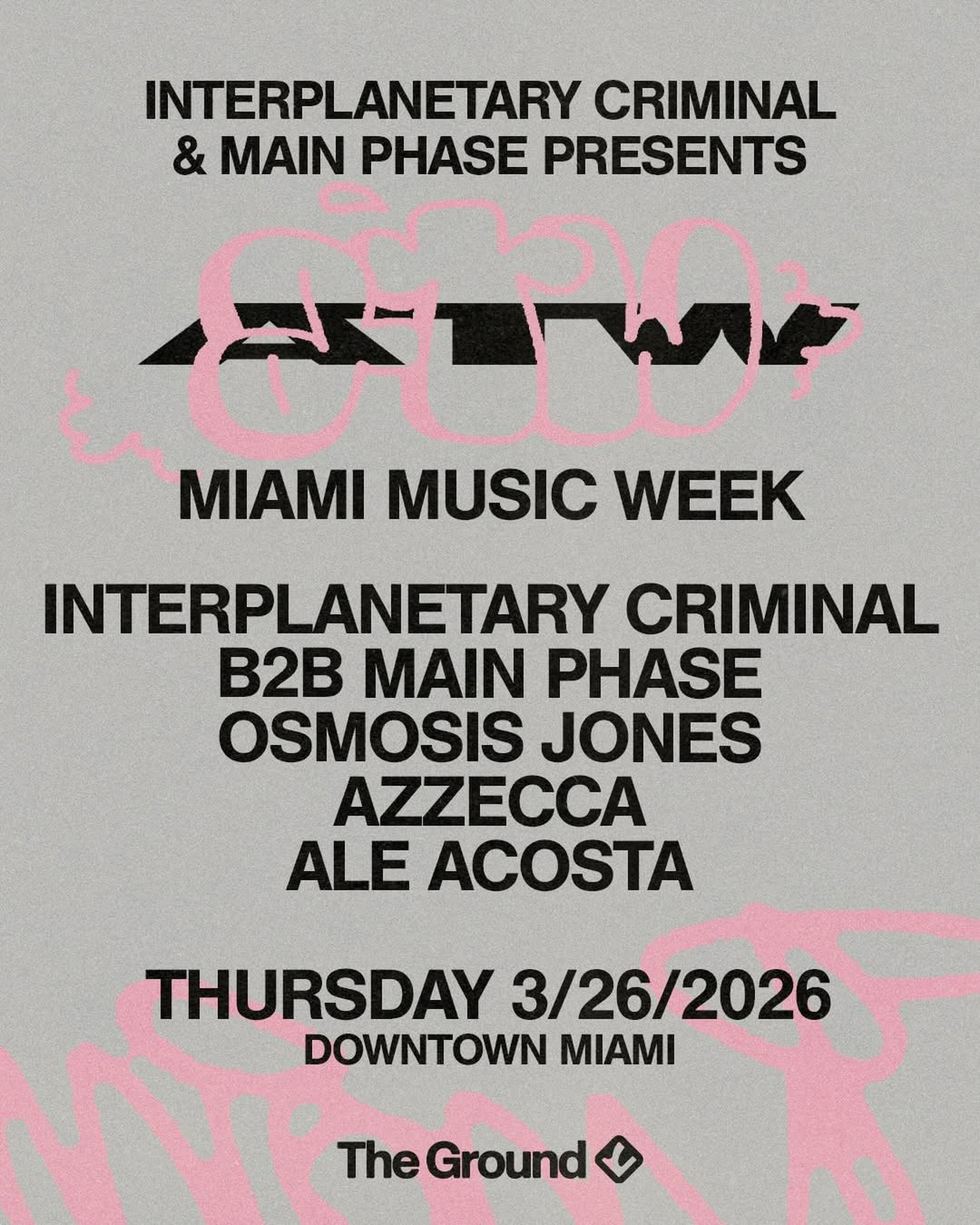 Flyer for Interplanetary Criminal & Main Phase present