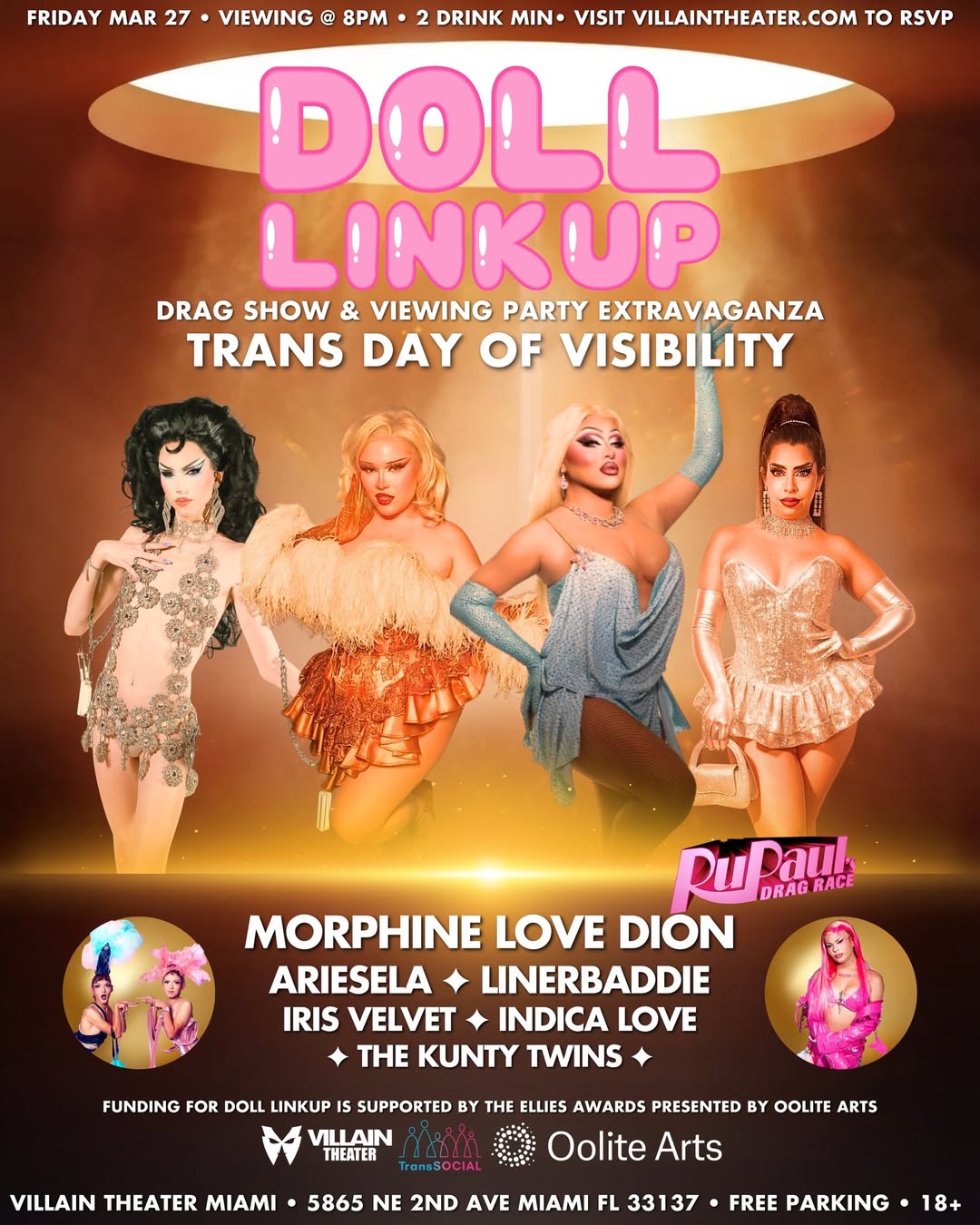 Flyer for Doll LinkUp Trans Day of Visibility