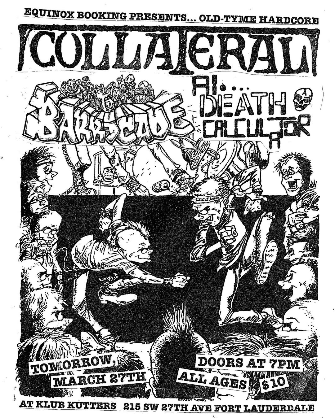Flyer for Collateral + Barricade +