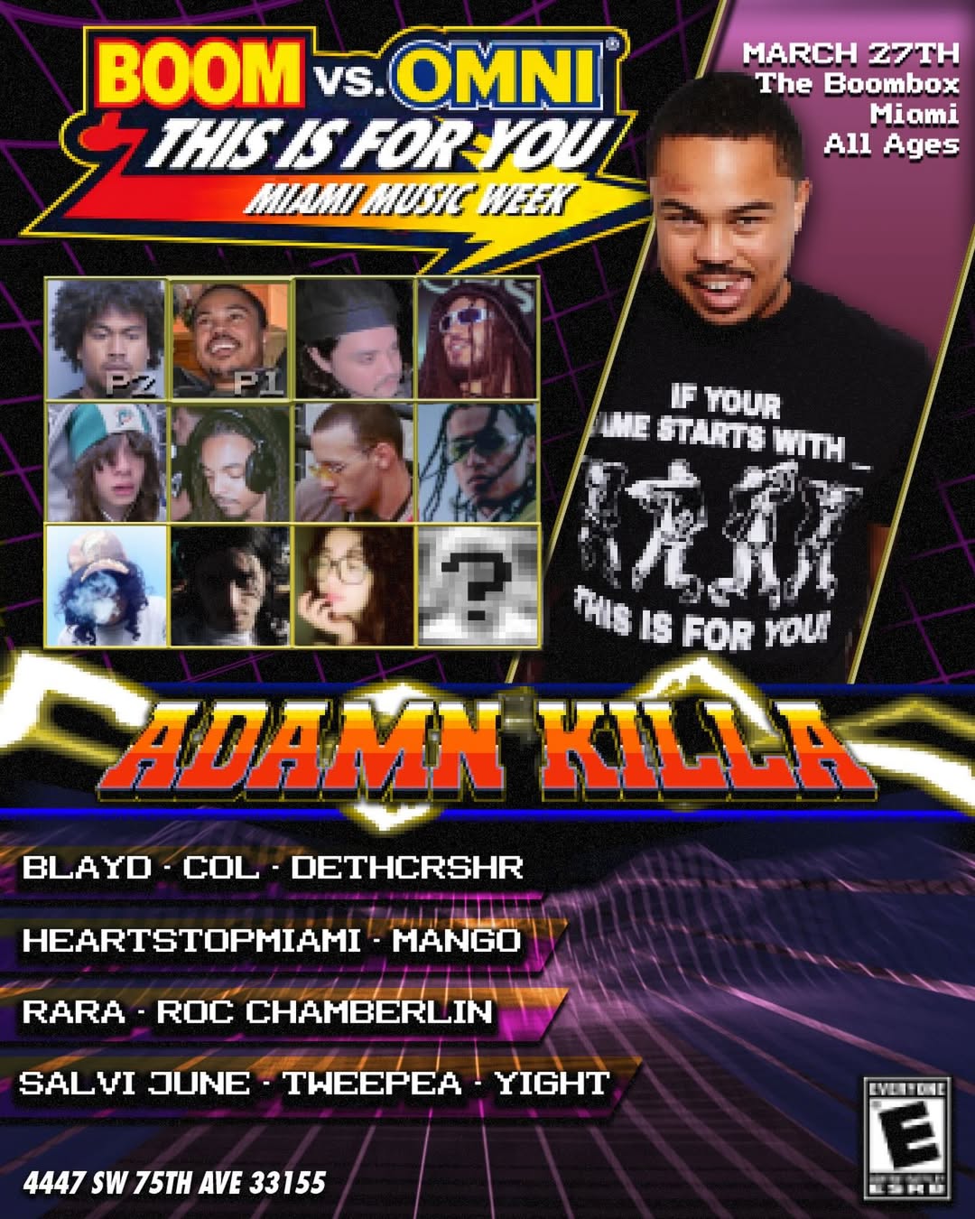 Flyer for This Is For You: Adamn Killa LIVE