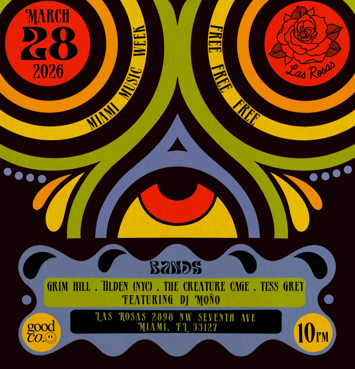 Flyer for Grim Hill + The Creature Cage +