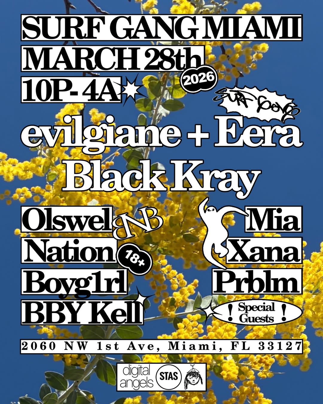 Flyer for SURF GANG MIAMI