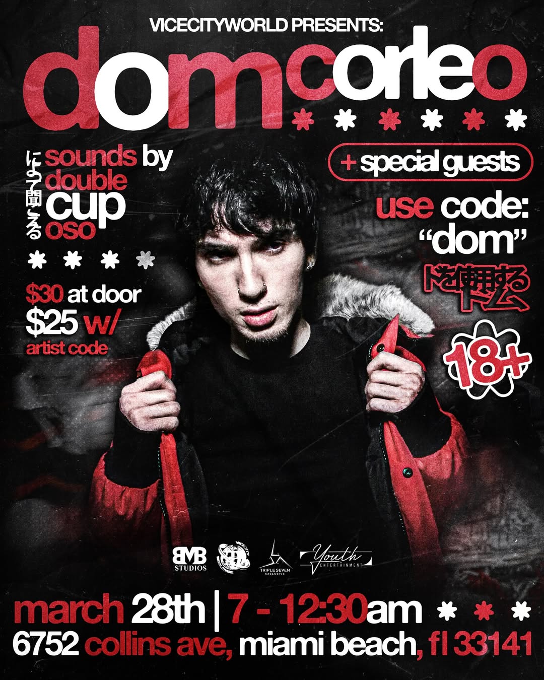 Flyer for Dom Corleo