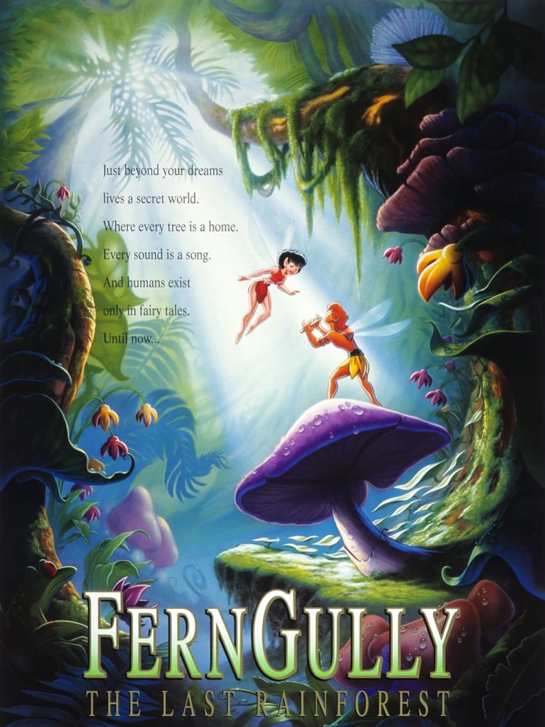 Flyer for Fern Gully (1992) + Mrs. Doubtfire (1993)