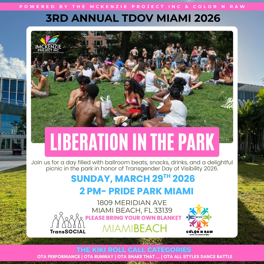 Flyer for Liberation in the Park: TDOV