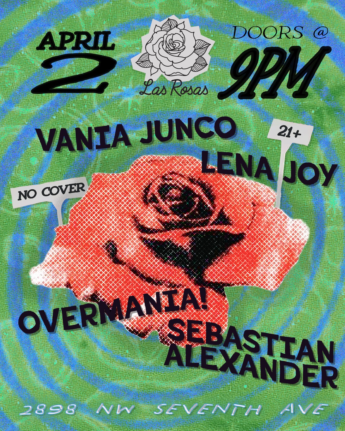 Flyer for Vania Junco + Lena Joy +