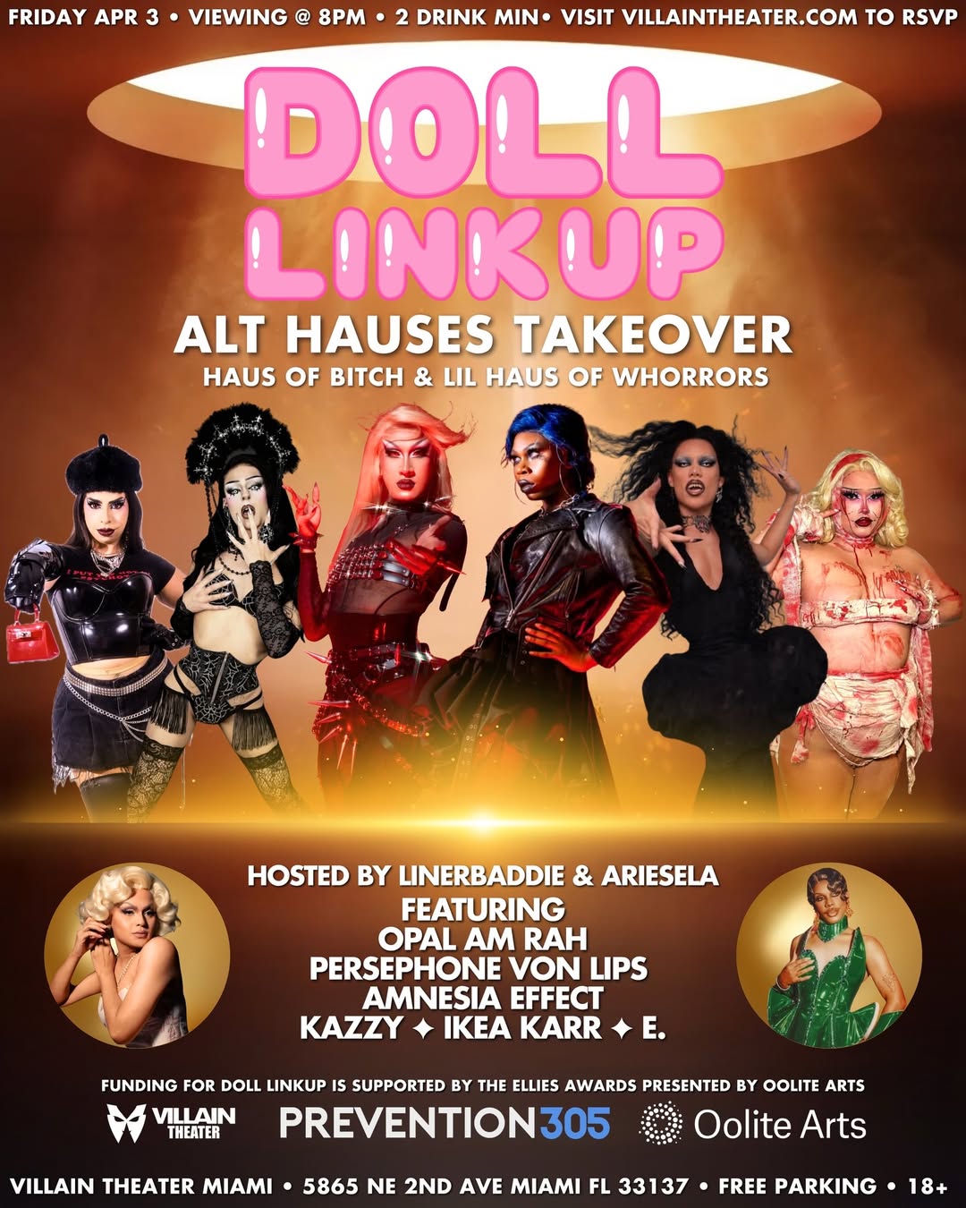 Flyer for Doll Linkup: Alt Houses Takeover