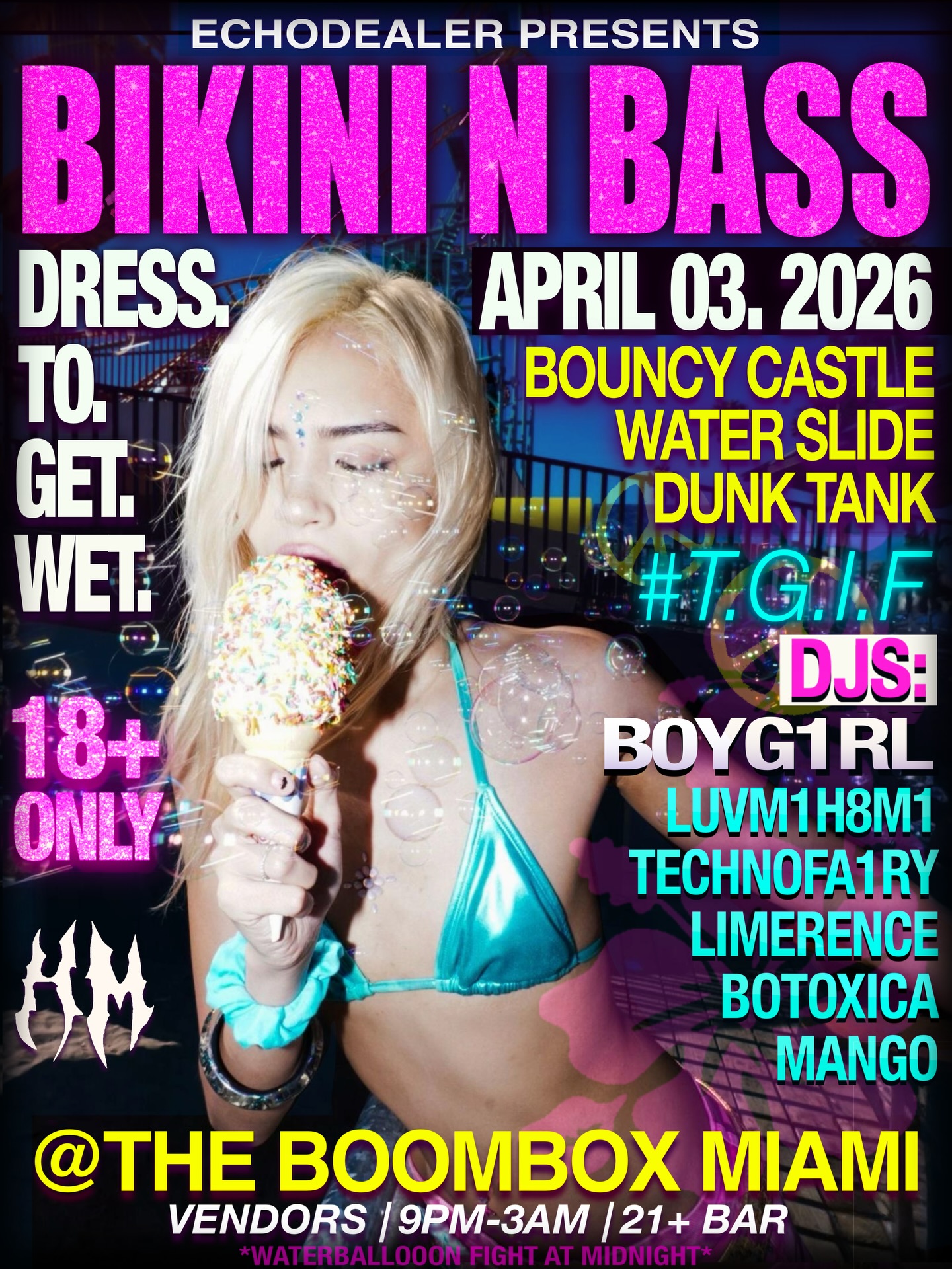 Flyer for BIKINI N BASS