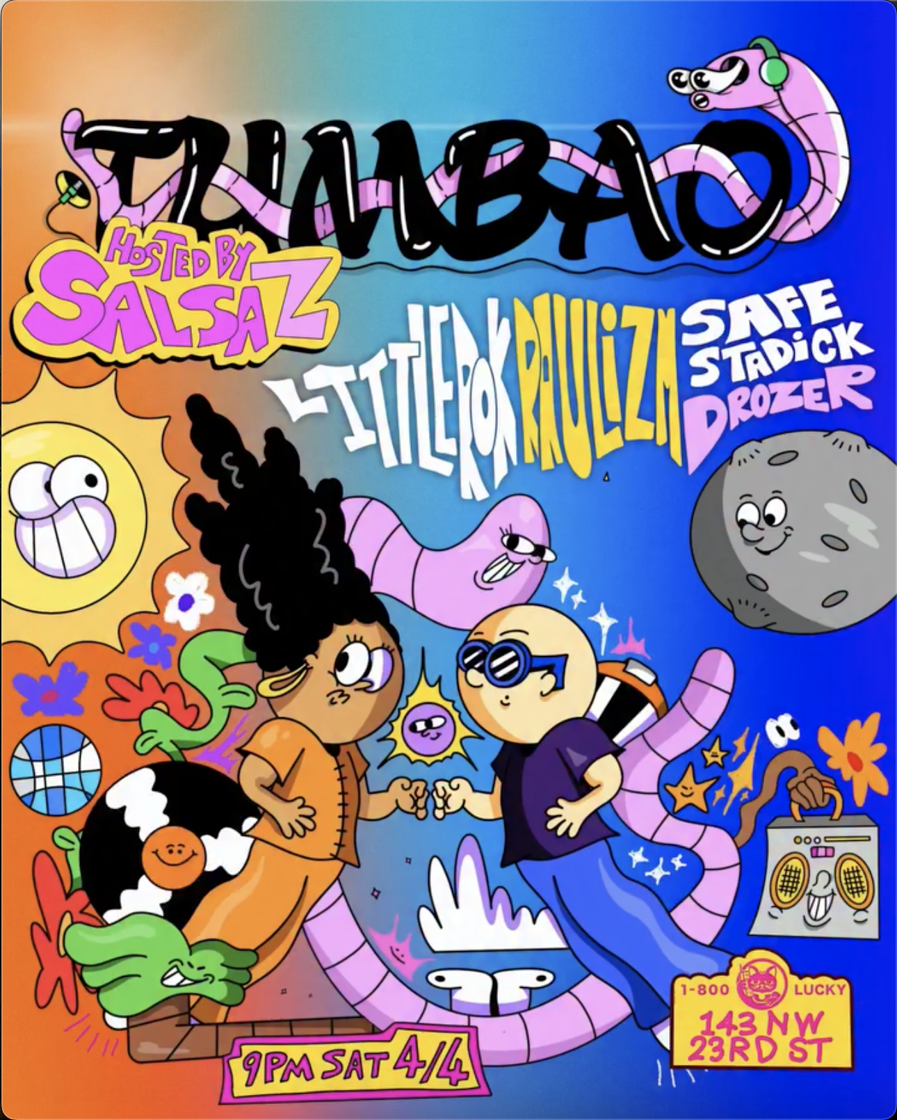 Flyer for TUMBAO with Salsa Z