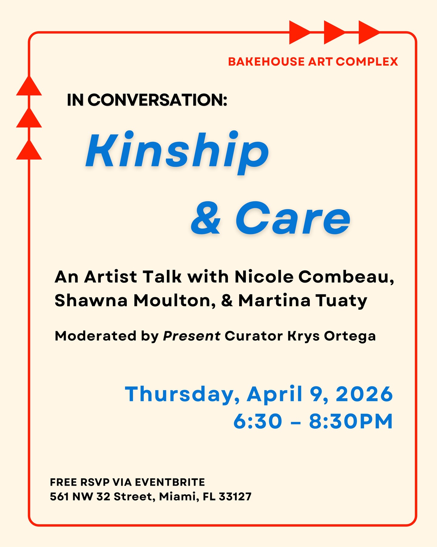 Flyer for In Conversation: Kinship & Care