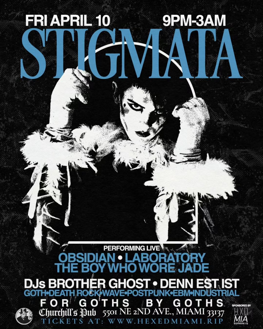 Flyer for Stigmata Goth Night