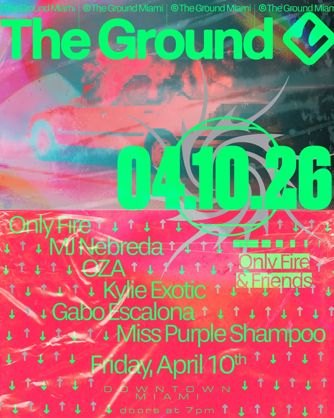 Flyer for Only Fire + MJ Nebreda +